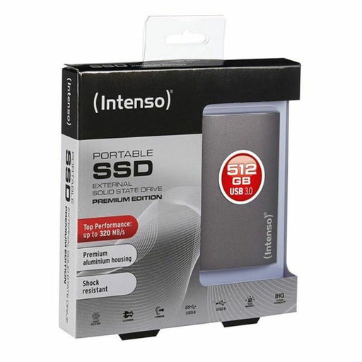 Externe Festplatte INTENSO 3823440 256 GB SSD 1.8" USB 3.0 Anthrazit