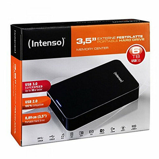 Externe Festplatte INTENSO 6031514 3.5" USB 3.0 6 TB Schwarz