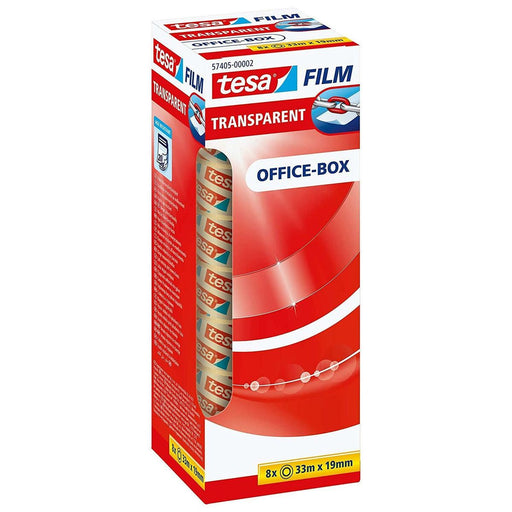 Klebeband TESA Office-Box Durchsichtig Polypropylen Kunststoff 8 Stücke 19 x 33 mm