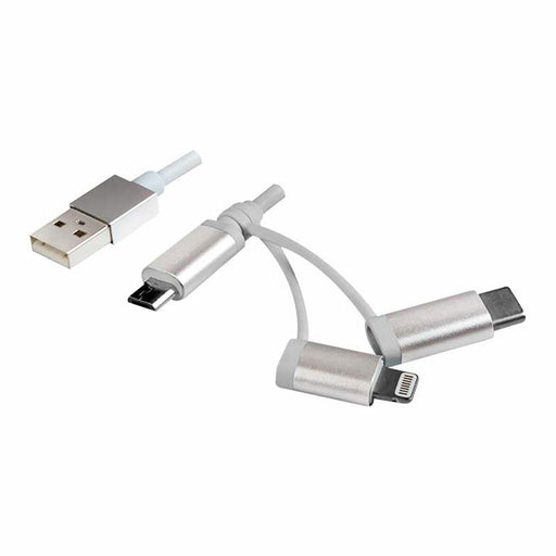 USB-Kabel LogiLink Silberfarben 1 m