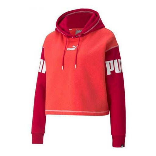 Damen Sweater mit Kapuze Puma Power Fl Rot