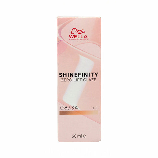 Dauerhafte Coloration Wella Shinefinity Nº 08/34 (60 ml)