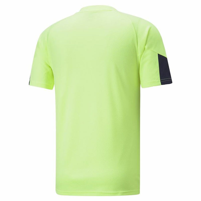 Herren Kurzarm-T-Shirt Puma Individual Final Zitronengrün