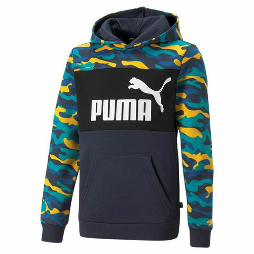 Jungen Sweater mit Kapuze Puma Essentials Bunt Tarnfarbe