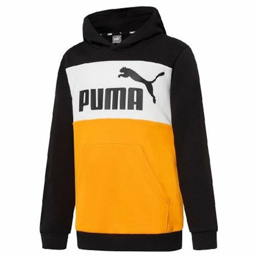 Jungen Sweater mit Kapuze Puma Essentials+ Colourblock Gelb