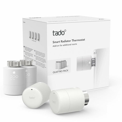 Programmierbarer Thermostat Tado Smart Radiator Thermostat - Quattro Weiß (4 Stück)