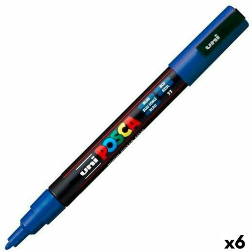 Marker POSCA PC-3M Blau (6 Stück)