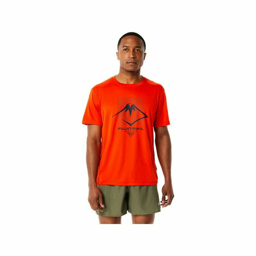 Herren Kurzarm-T-Shirt Asics FUJITRAIL Orange