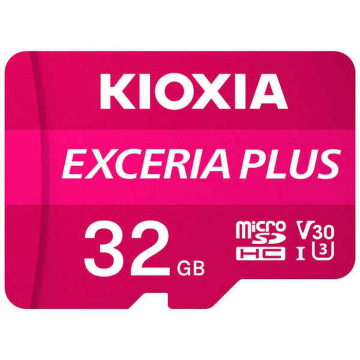 Mikro SD Speicherkarte mit Adapter Kioxia Exceria Plus Rosa Klasse 10 UHS-I U3