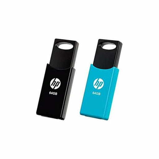 USB Pendrive HP 212 USB 2.0 Blau/Schwarz (2 uds)