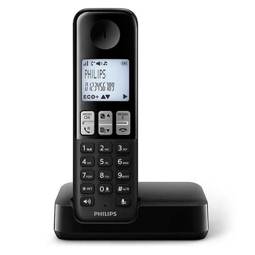 Kabelloses Telefon Philips D2501B/34 DECT Schwarz
