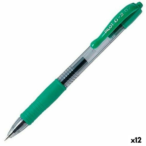 Gel-Stift Pilot G-2 07 grün 0,4 mm (12 Stück)