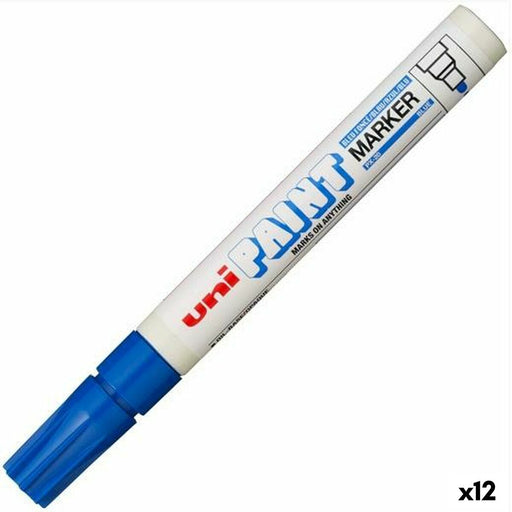 Dauermarker Uni-Ball PX-20 Blau (12 Stück)