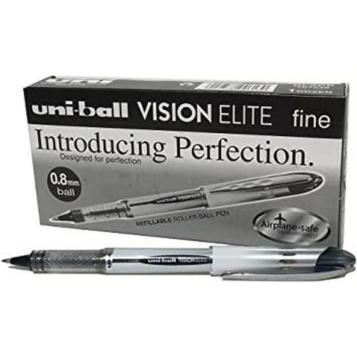 Flüssigtintenstift Uni-Ball Vision Elite UB-200 Schwarz 0,6 mm (12 Stücke)