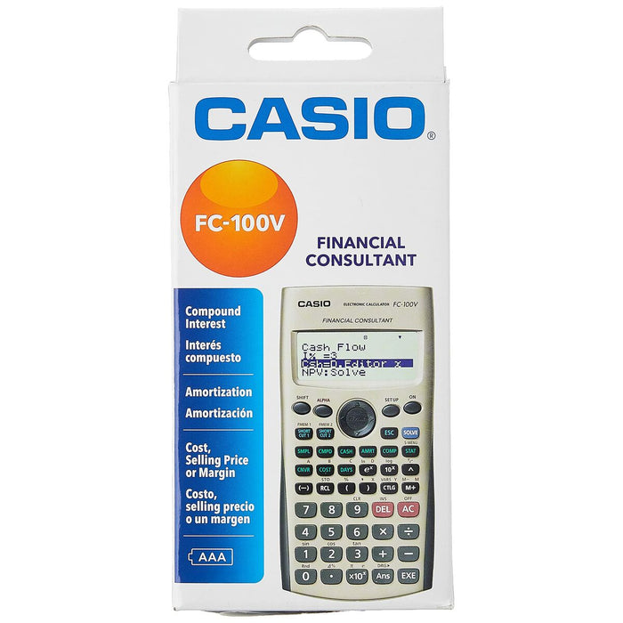 Wissenschaftlicher Taschenrechner Casio FC-100V Schwarz Grau