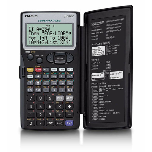 Wissenschaftlicher Taschenrechner Casio FX-5800P-S-EH Schwarz