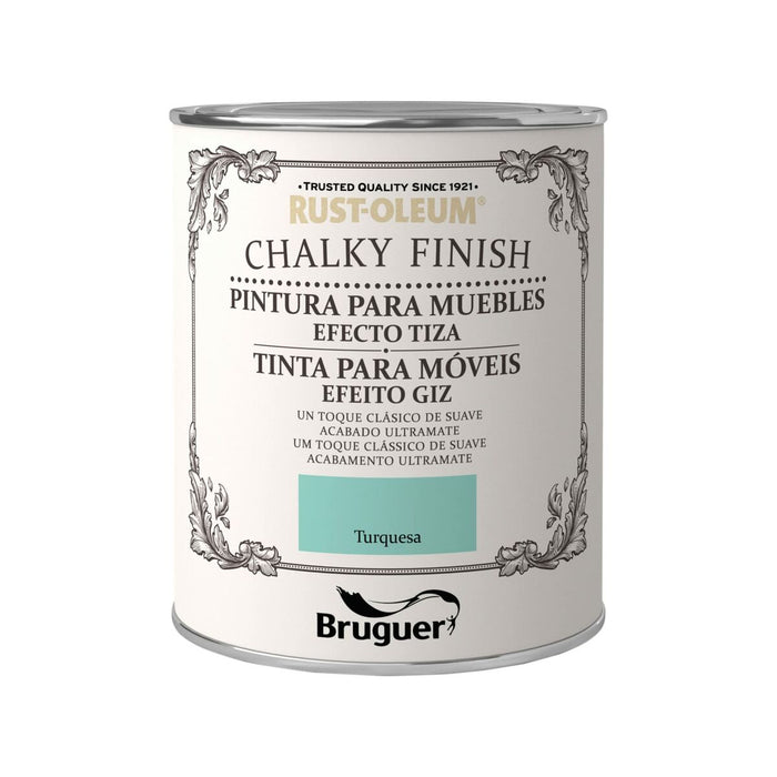 Farbe Bruguer Chalky Finish türkis 750 ml