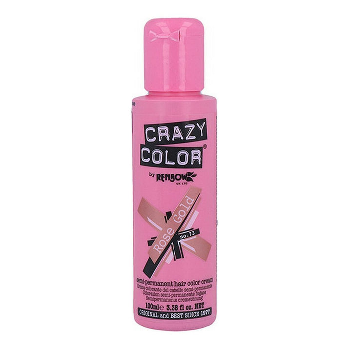 Semi-permanente Tönung Pink Gold Crazy Color Nº 73 (100 ml)