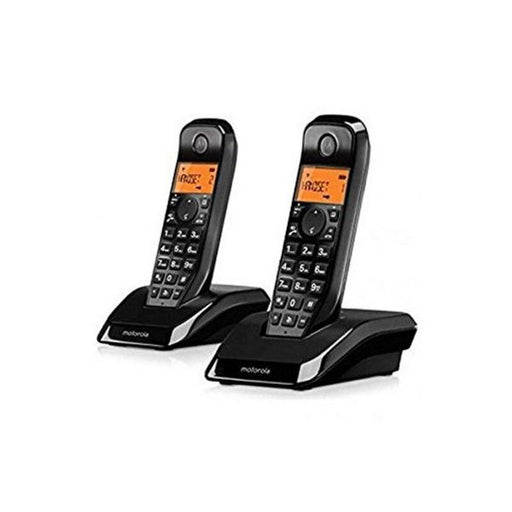 Kabelloses Telefon Motorola S1202 Duo Schwarz/Weiß
