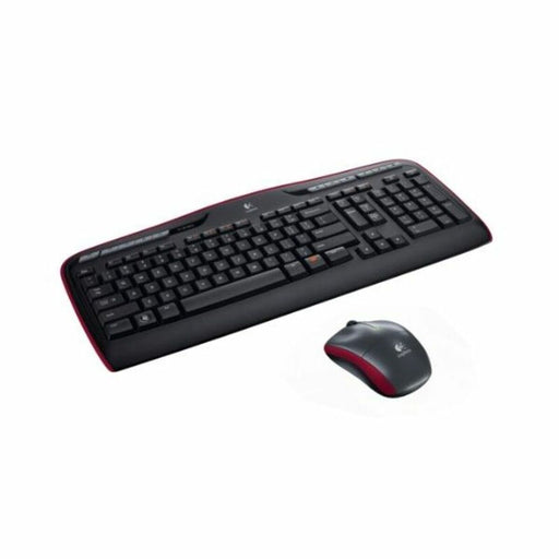 Tastatur mit Drahtloser Maus Logitech MK330 Schwarz