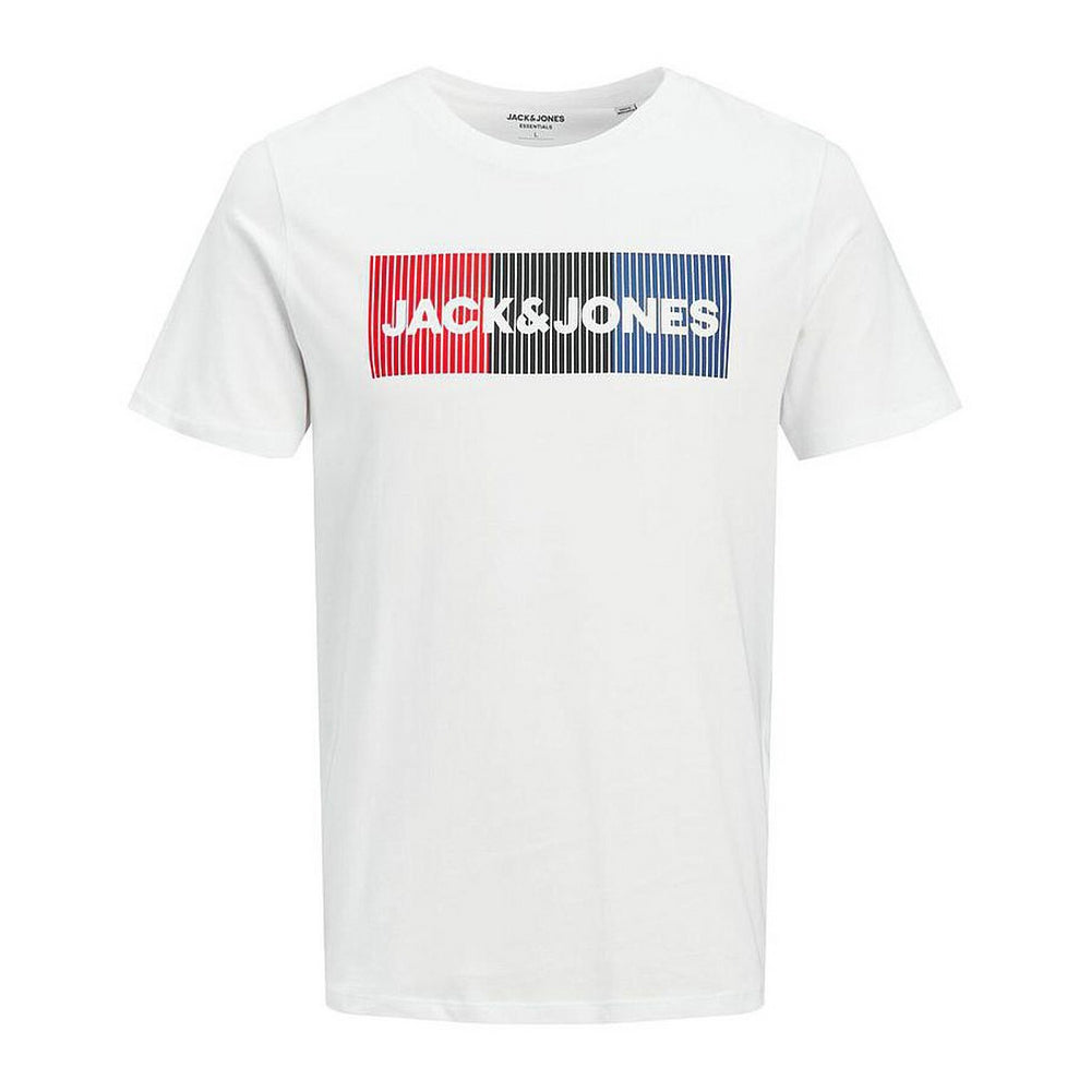 Herren Kurzarm-T-Shirt Jack & Jones LOGO NOSS 12151955 Weiß Herren