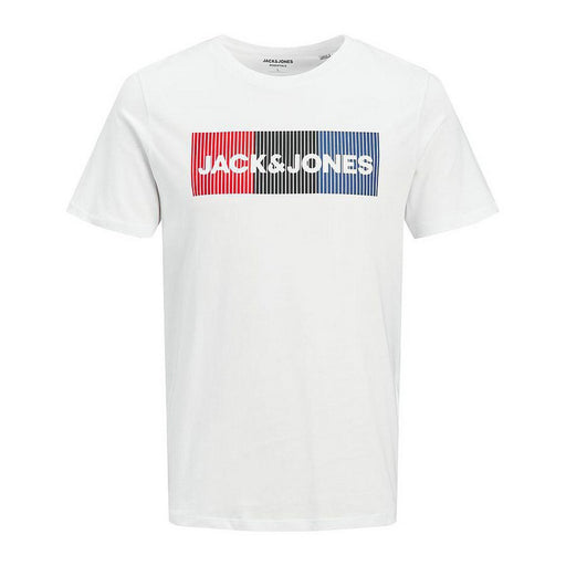 Herren Kurzarm-T-Shirt Jack & Jones LOGO NOSS 12151955 Weiß Herren