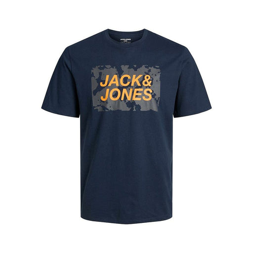 Herren Kurzarm-T-Shirt Jack & Jones TEE SS CREW NECK FST 12232356  Marineblau
