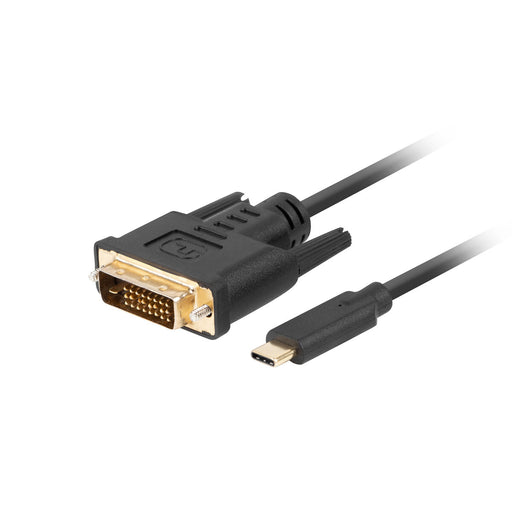 USB C zu DVI-D-Kabel Lanberg CA-CMDV-10CU-0030-BK 3 m Schwarz