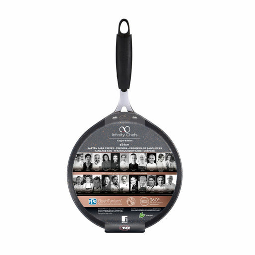 Crepe-Pfanne Infinity Chefs BGIC-1101 Kupfer Aluminium Geschmiedetes Aluminium Ø 24 cm 24 x 2 cm (24 cm)