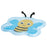 Aufblasbares Planschbecken für Kinder Colorbaby Bee Bunt 59 L 127 x 102 x 28 cm