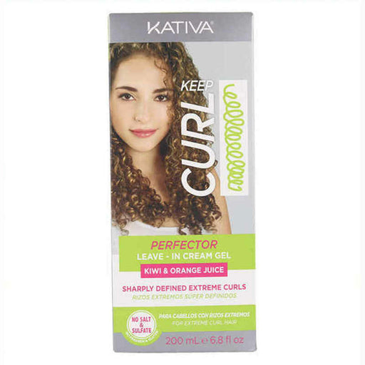 Lockenbildende Creme Keep Curl Perfector Leave In  Kativa KT00370 (200 ml)