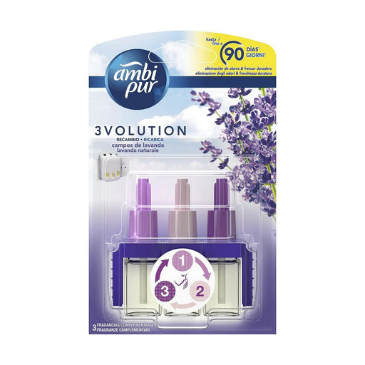 Elektrischer Lufterfrischer Nachfüllpackungen Ambi Pur 3Volution Lavendel (21 ml)