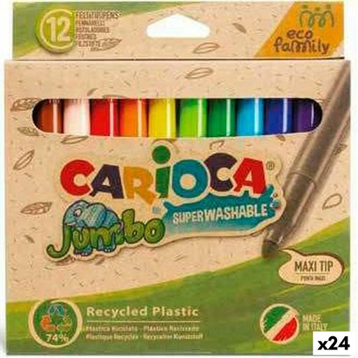 Marker-Set Carioca Jumbo Eco Family 24 Stücke Bunt (24 Stück)