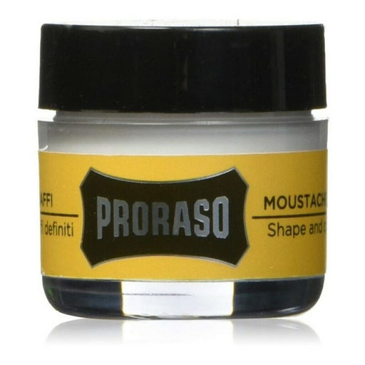 Formgebendes Wachs Yellow Proraso Wood And Spice Schnurrbart 15 ml