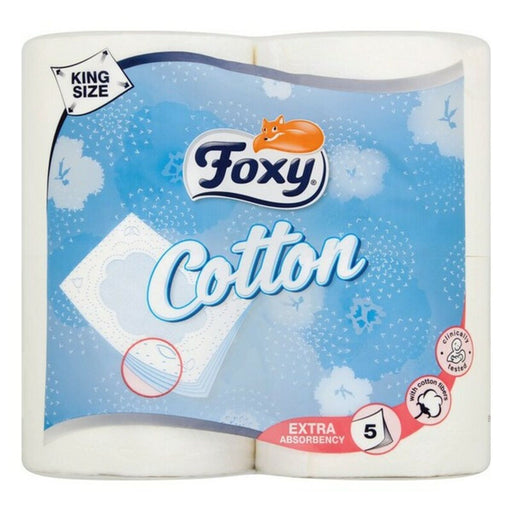 Toilettenpapierrollen Cotton Foxy COTTON 4R (4 uds) (4 Stück)