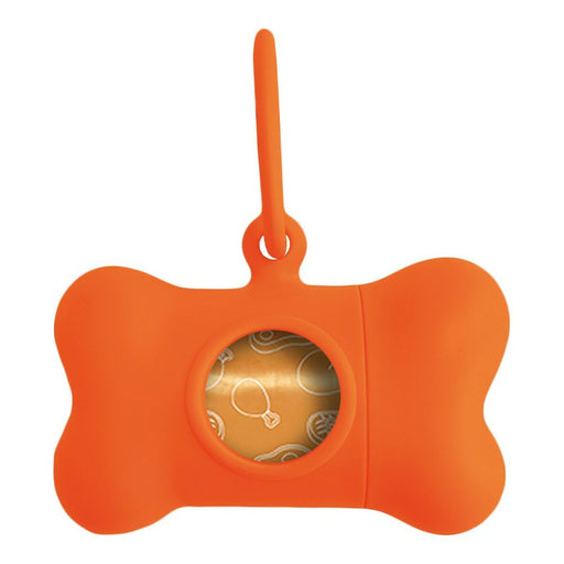 Kotbeutelspender United Pets Bon Ton Neon Hund Orange (8 x 4,2 x 5 cm)