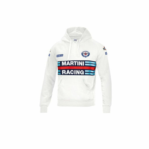 Herren Sweater mit Kapuze Sparco Martini Racing Weiß