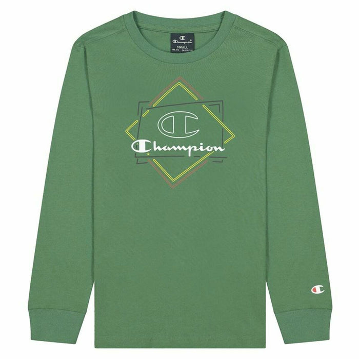 Langarm T-Shirt für Kinder Champion Athletic Crewneck  grün