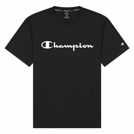 Kurzarm-T-Shirt Champion Crewneck Script Logo M Schwarz