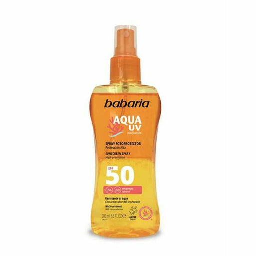 Körper-Sonnenschutzspray Babaria Solar Aqua UV Spf 50 (200 ml)