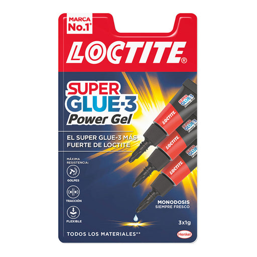 Sekundenkleber Loctite Super Glue-3 Power Gel Mini Trio 3 Stück (1 g)