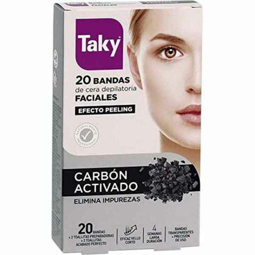 Gesichts-Enthaarungsstreifen Carbón Activado Taky Carbon Activado