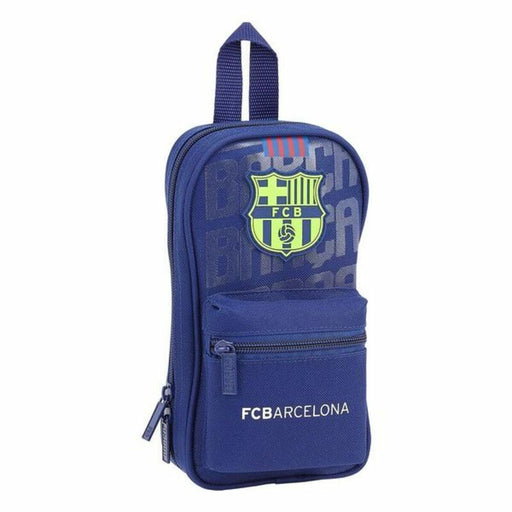 Rucksack mit Federtaschen F.C. Barcelona Blau 12 x 23 x 5 cm (33 Stücke)