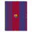 Ordnungsmappe F.C. Barcelona A4 Granatrot Marineblau