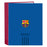 Ringbuch F.C. Barcelona M657 Granatrot Marineblau A4 27 x 33 x 6 cm