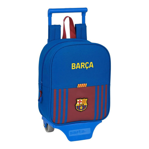 Schulrucksack mit Rädern F.C. Barcelona M280 Granatrot Marineblau