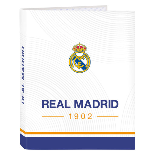 Ringbuch Real Madrid C.F. Blau Weiß A4 26.5 x 33 x 4 cm