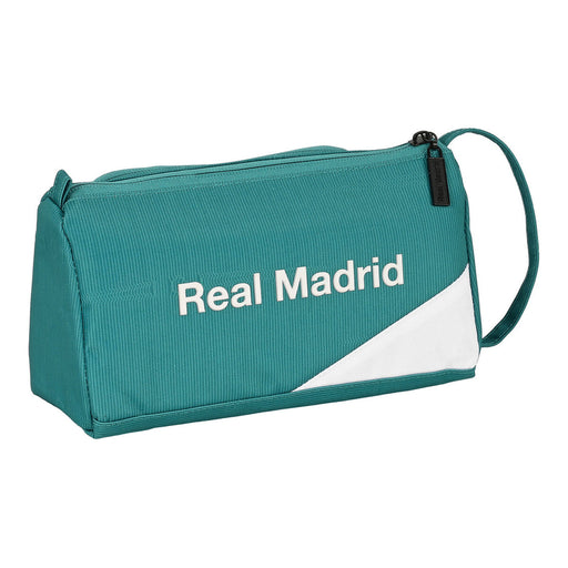 Schulmäppchen Real Madrid C.F. Weiß Türkisgrün 20 x 11 x 8.5 cm