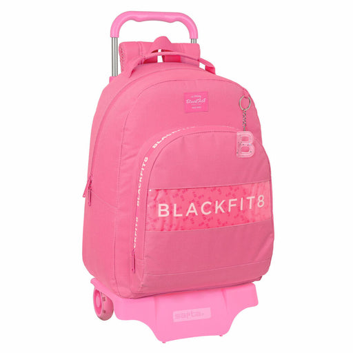 Schulrucksack mit Rädern BlackFit8 Glow up Rosa (32 x 42 x 15 cm)