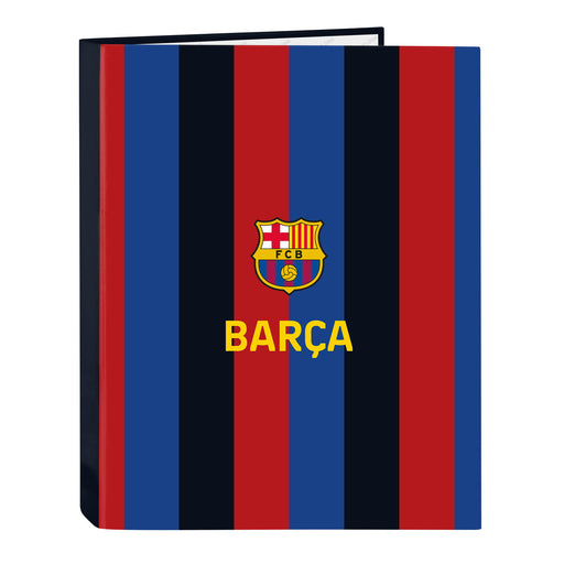 Ringbuch F.C. Barcelona Granatrot Marineblau A4 (26.5 x 33 x 4 cm)
